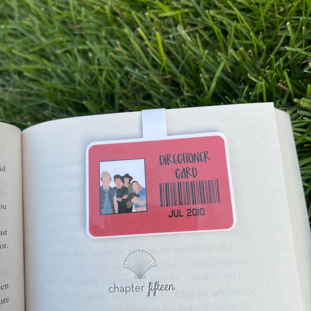 One Direction Magnetic Bookmark Directioner Card Library